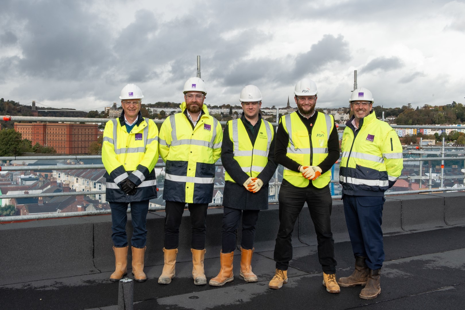 Rund attends topping out at Bristol's Old Brewery
